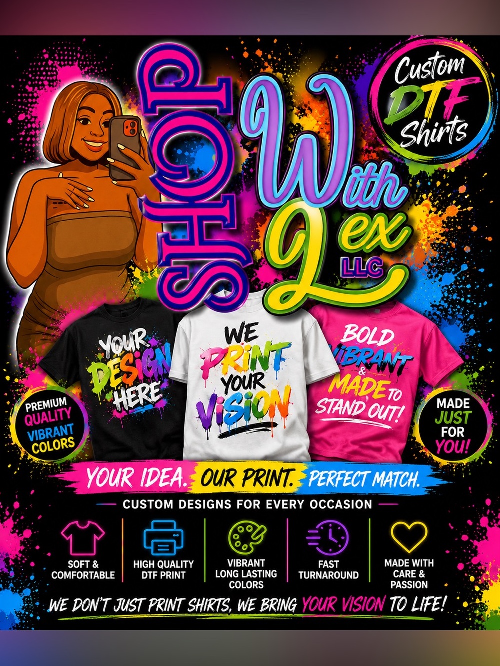 🔥 CUSTOM Kids DTF PRINTED SHIRTS 🔥